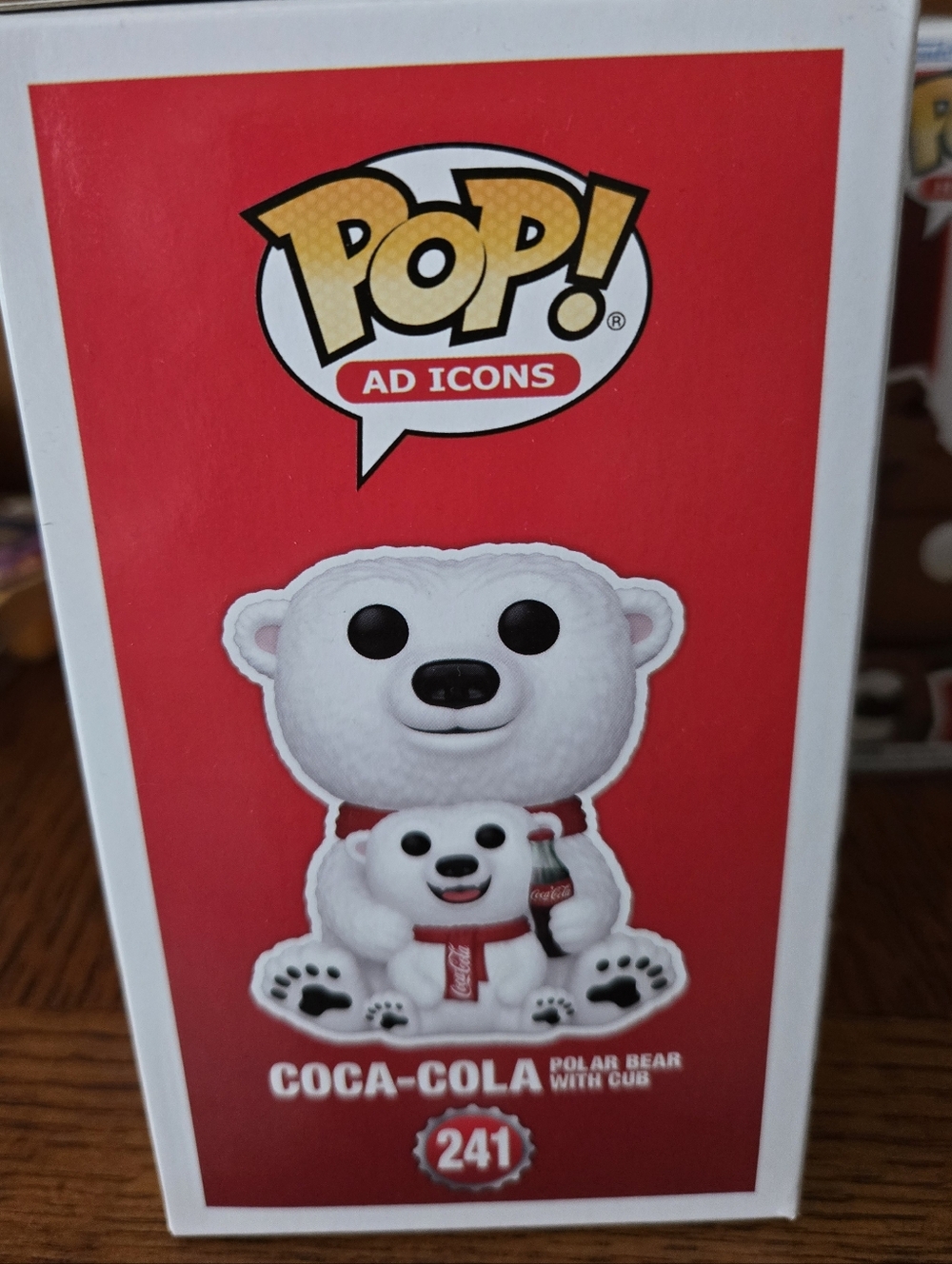 Funko Pop!  Coca-Cola White Polar Bear with Cub Pop! Vinyl — Red Logo Accents